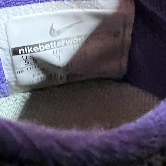 Nike Flex 2013 Womens Running Shoes Black Purple Blue 580441 017 EUC Size 5.5 - Picture 8 of 8